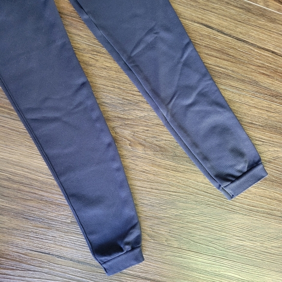 SPANX Look At Me Now Seamless Leggings Women's M Blue Ribbed Waist Shaping - Picture 6 of 9